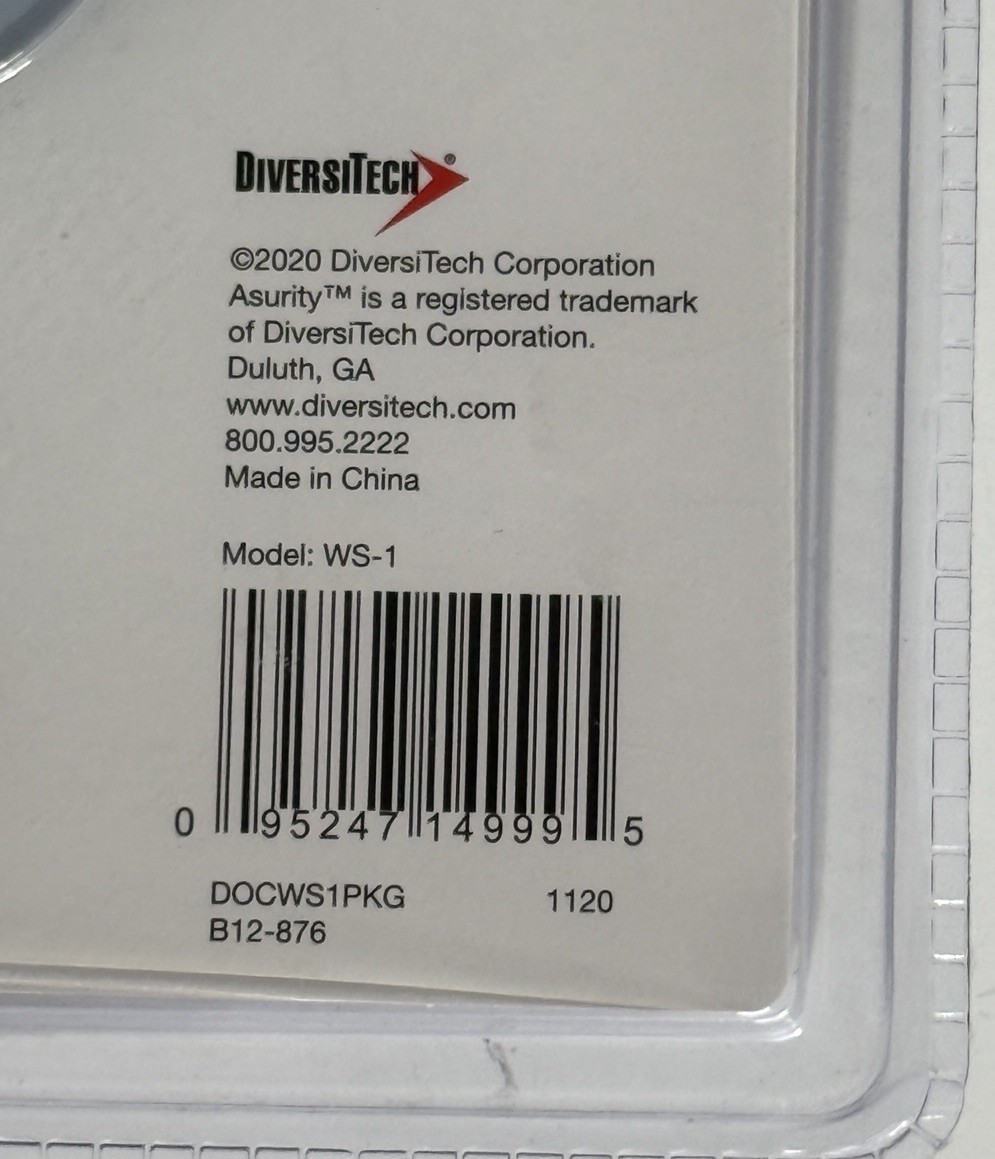 Diversitech Wet Switch Flood Detector WS-1