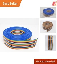 20FT Rainbow Flat Ribbon Cable 26P for PC Connectors 2.54mm 0.1" Spacing