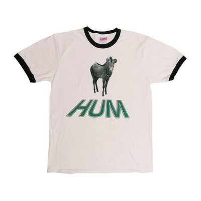 HUM You d Prefer Astronaut Ringer Tee Hardcore Rock Band 12 Inch Records - Med