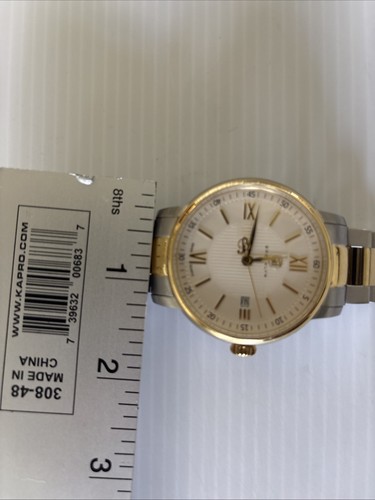 Brooklyn Watch Co. Gold Silver White Dial Swiss Quartz Men's Watch - Picture 11 of 11