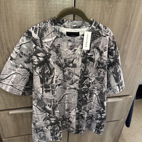 Pacsun Real Tree Black Camo Tee Size Large NWT - Picture 5 of 6