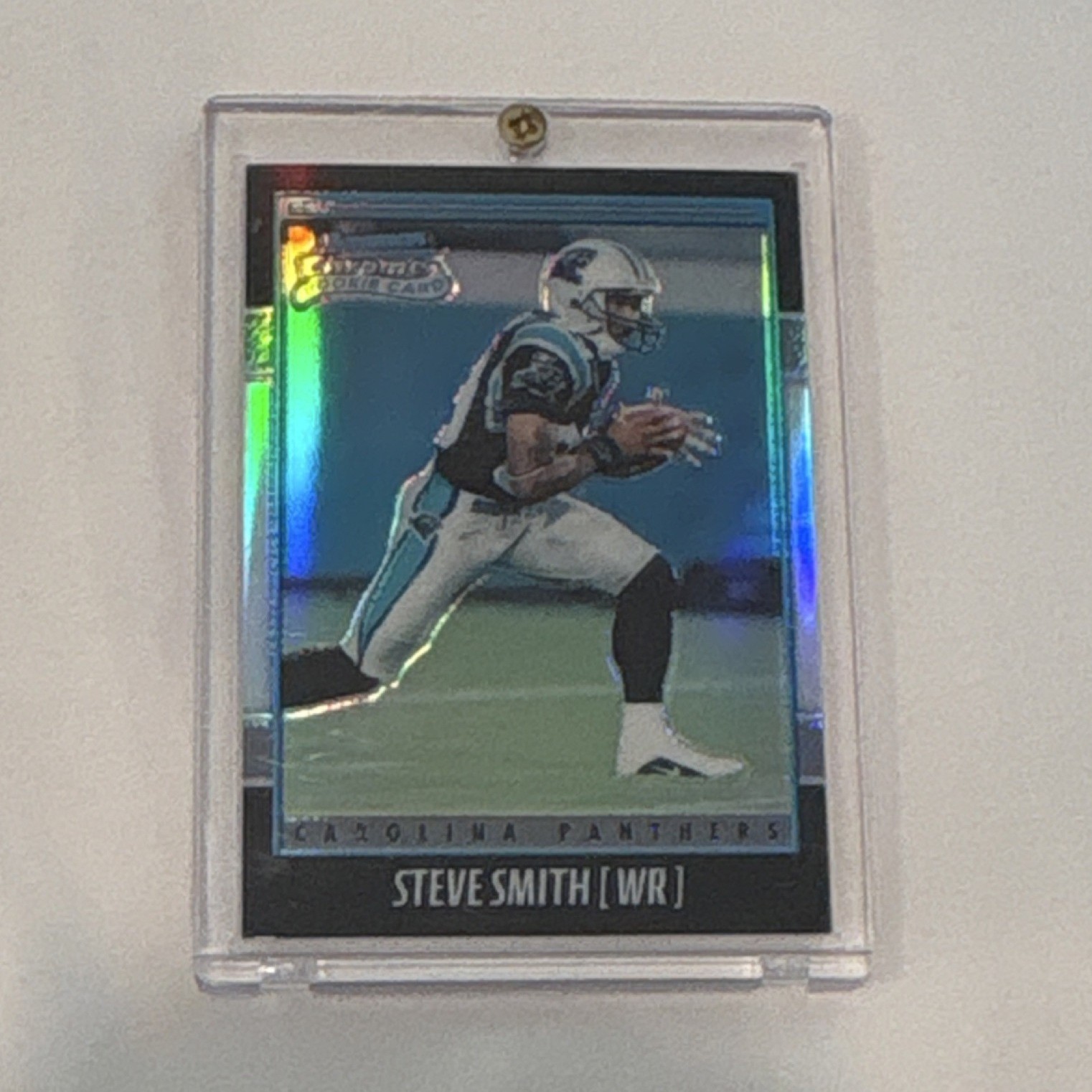 2001 Bowman Chrome Steve Smith Rookie Refractor #132 Carolina Panthers /1999