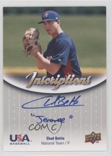 2009 USA Baseball Box Set Inscriptions National Team Chad Bettis Auto 3y4