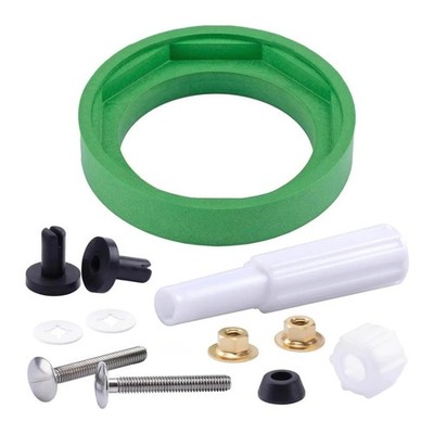 Toilet Tank to Bowl Coupling Kit Gasket Bolt for 3inch Flush Valve Opening tanks
