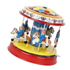Colorful Carousel Model Tin Toy Collectible Gift