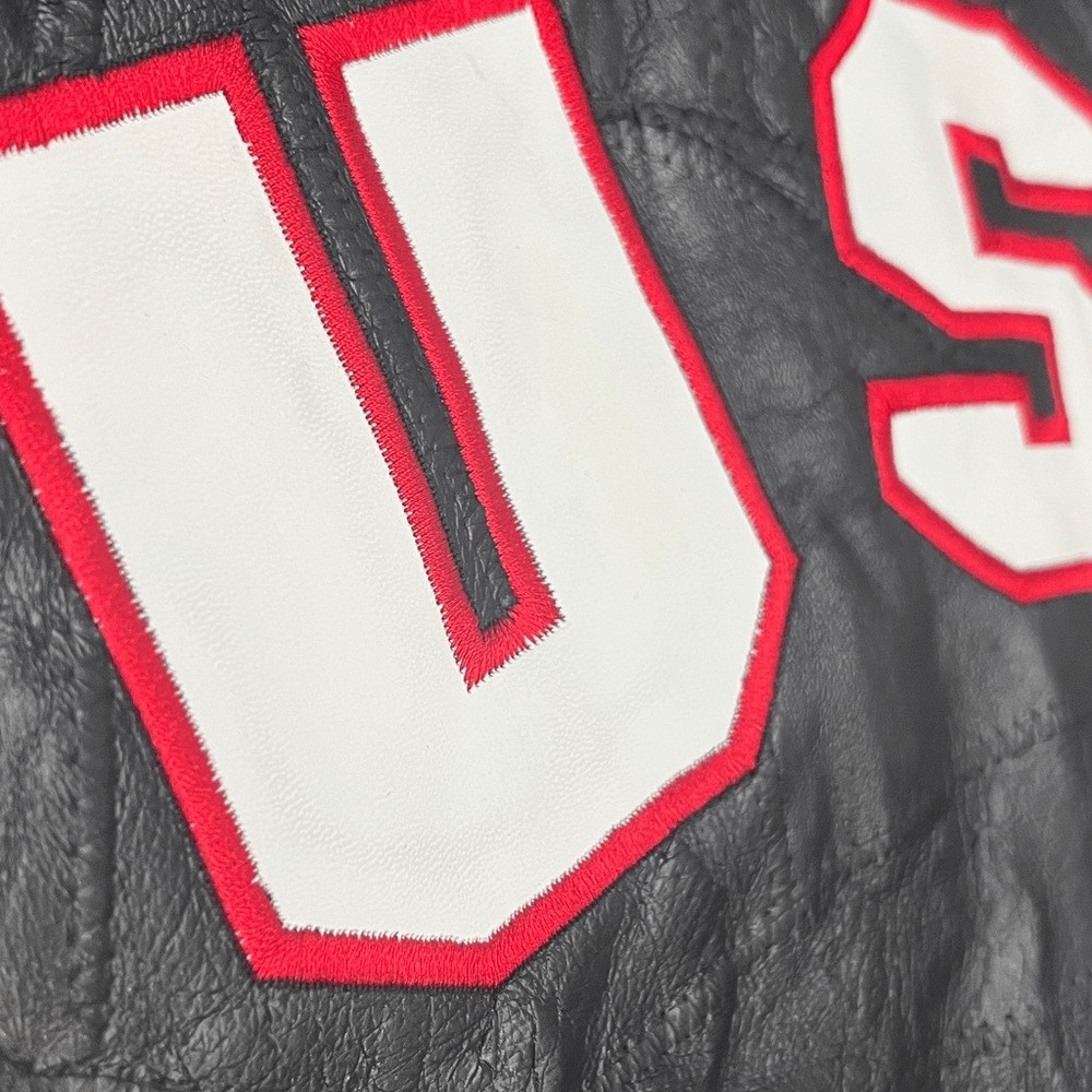 Vintage Ashburn Soft Patchwork Leather Biker Ridi… - image 5