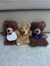 FAO Schwarz (toys ‘r us) Goldilocks 3 Bears Hand Puppets Plush Toys