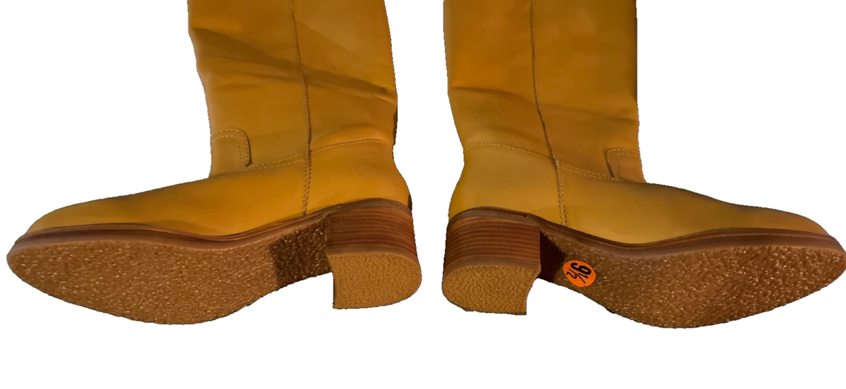 Frye Camryn Tall Pull On Boots in Banana SZ 9.5 Women's FR42040 | eBay