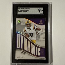 2024 Panini Luminance Dynamic Malik Nabers RC SGC 9 New York Giants #DR-MNS