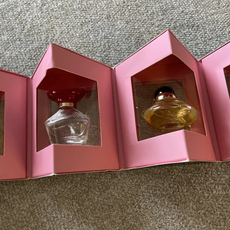 OSCAR DE LA RENTA PERFUME MINI SET ROSAMOR VOLUPTE RUFFLES 0.13 oz 4 ml New - Image 3 of 4