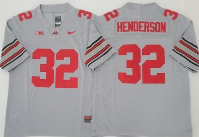9 Colors Ohio State Buckeyes 32# Treveyon Henderson Jersey Name Number Stitched