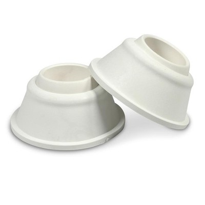 Fuß Schwimmbad Hochbeckenleiter Leiterfuß Kugel 43mm weiß Astral Pool 2 Stück