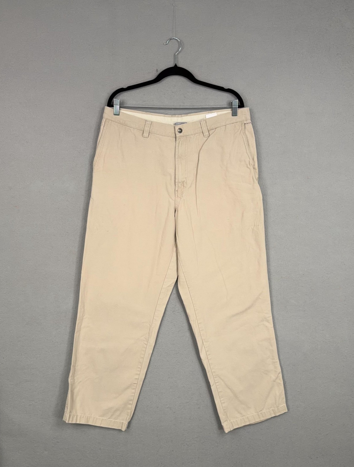 Columbia Pants Mens 36x30 Khaki Cotton Canvas Carpenter Chino Pocket Hiking Work