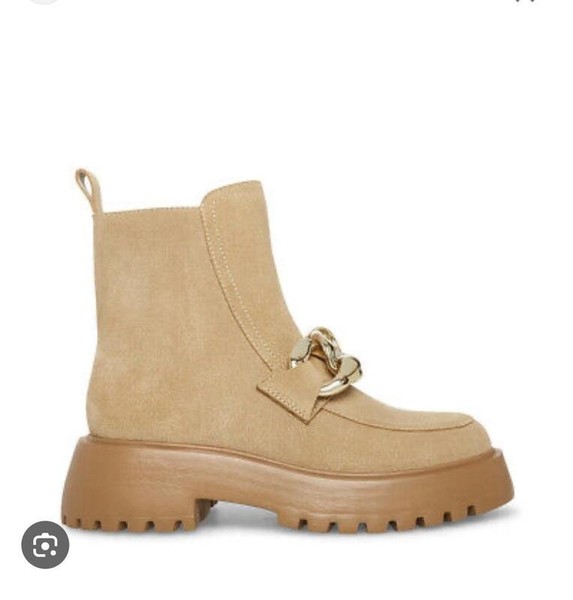 Women Steve Madden Boots Beige Suede 38 #NVU7
