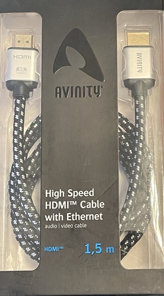 Avinity High Speed Hdmi Gewebe Kabel Vergoldet Arc Hdr Dts Uhd 4K Ultra Hd 1,5M-image