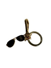 Michael Kors portachiavi/borsa ciondolo con occhiali da sole oro/nero usato in ottime condizioni