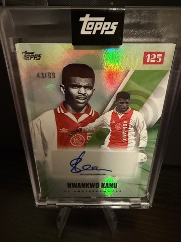 Topps Ajax 125th Anniversary Set Nwankwo Kanu Auto /99 De Amsterdammers