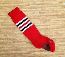 🔥 St. Louis Style Striped TCK Baseball Socks Size Small S XS Cardinal Red Color