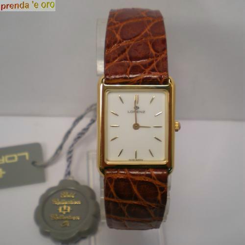 OROLOGIO LORENZ ORO MASSICCIO 18 KT CINTURINO COCCODRILLO ELETTRONICO 50437  | eBay