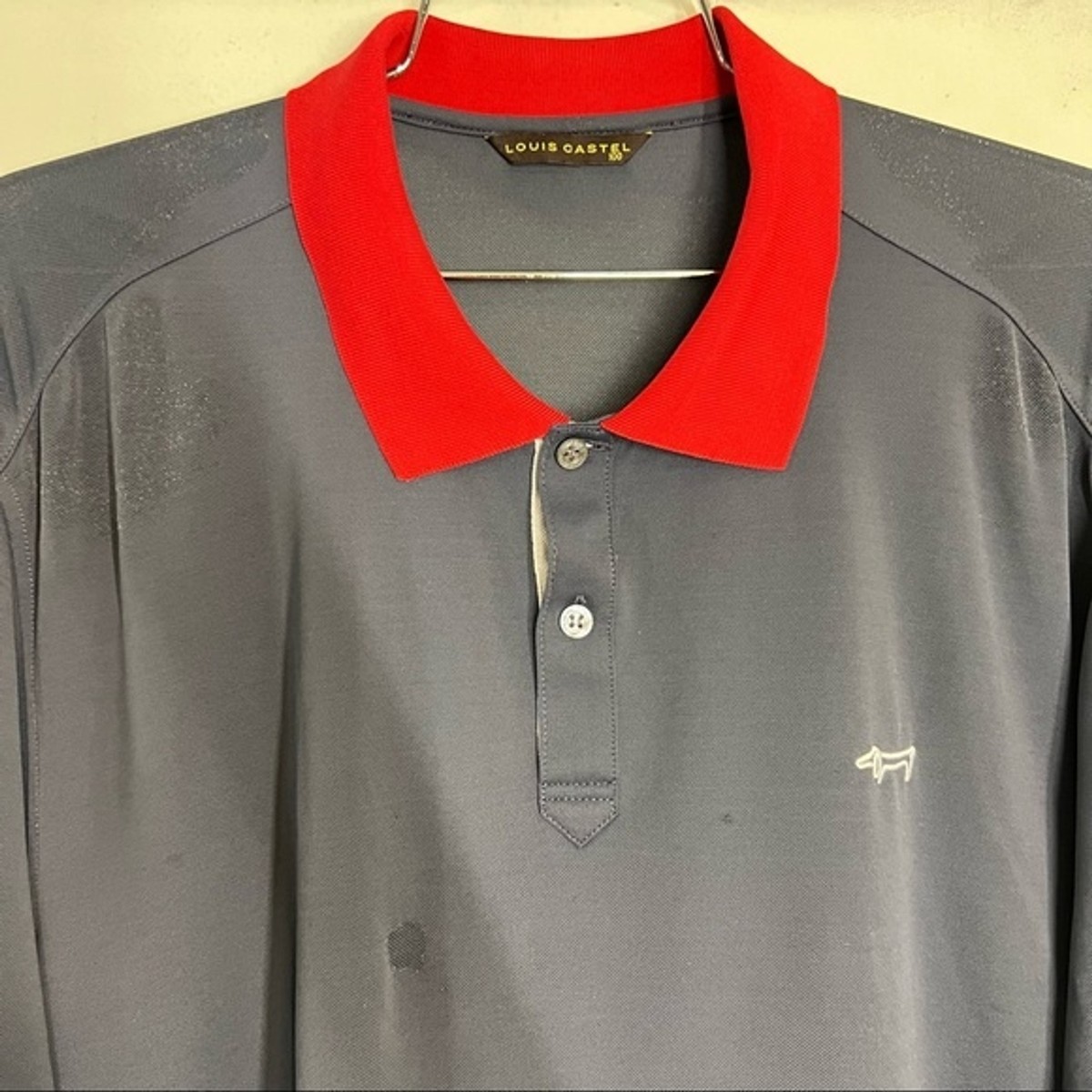 Louis Castel Mens Short Sleeve Golf Polo Shirt Size 100 | eBay