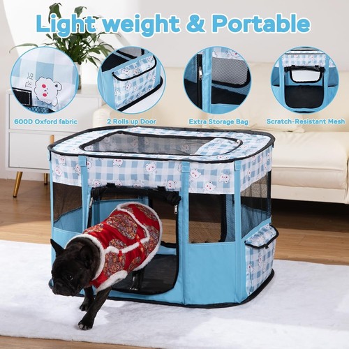 Versatile Medium Pet Exercise Pen: Portable Dog Playpen for Indoor/Outdoor Use - Picture 8 of 11