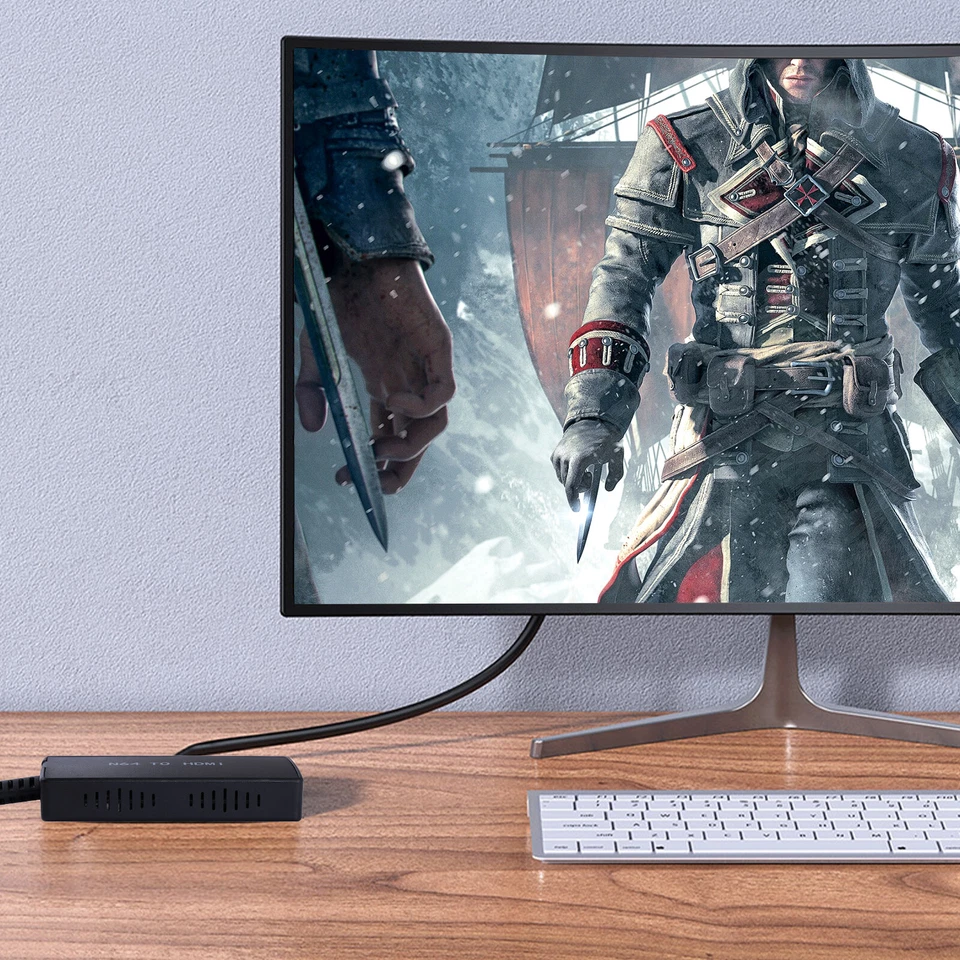 For Nintendo Gamecube Super NES SNES NGC N64 To HDMI Converter Adapter HD Cable - Image 2 of 4