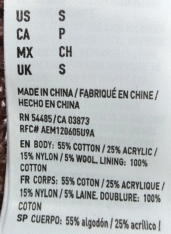 Vestido suéter para mujer American Eagle Outfitters talla S pequeño marrón Foto 3 de 4