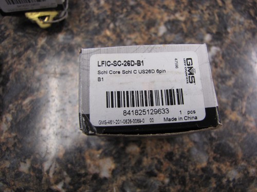 Menge (5) GMS LFIC-SC-26D-B1 6 Pin Schließzylinder-Neu - Bild 3 von 4