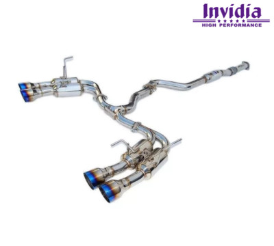 Invidia Gemini R400 Quad Titanium Tip Cat-Back Exhaust For 15-21