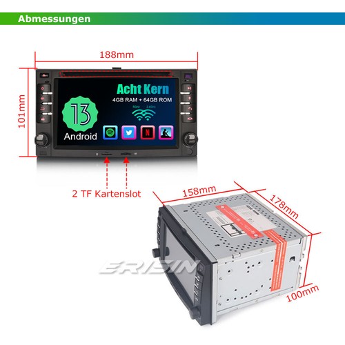 Android 13 DAB+ Autoradio 64GB GPS KIA Rio Sorento Cerato Sportage Ceed Carnival - Bild 4 von 16