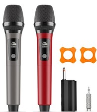 Wireless Microphones, Professional Dual Karaoke Microphones, Wireless Dynamic