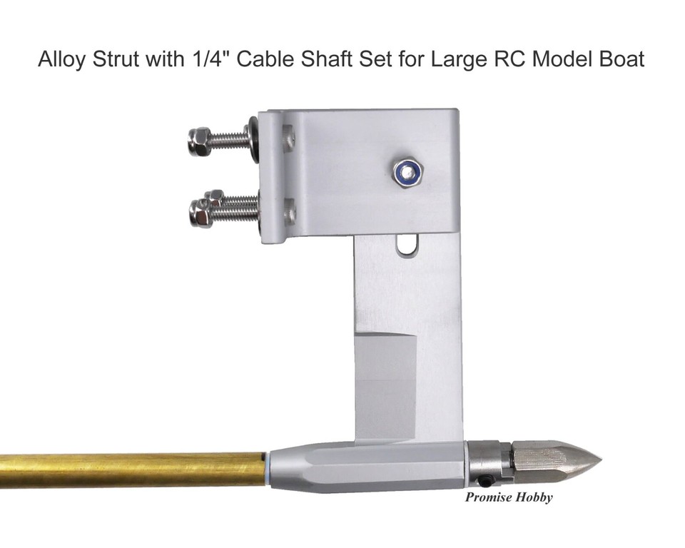 Alloy Dual Water Pickup Rudder Strut 1/4