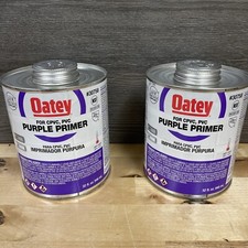 2 Pack Oatey 30758 Purple Primer For CPVC, PVC 32oz Each New