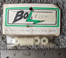 VTG NOS GENUINE OEM BOLINK R/C SPARE PARTS 7217 1/4-20 (6) NYLON NUT KIT