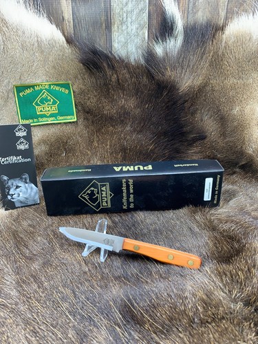 2018 Puma 120002 Schalen II Knife With Hardwood Handles Mint In Box - Picture 2 of 20