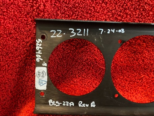 PANEL DE INSTRUMENTOS CIRRUS SR22 PARA 4 INSTRUMENTOS P/N 15292-001 REV A - Imagen 6 de 7