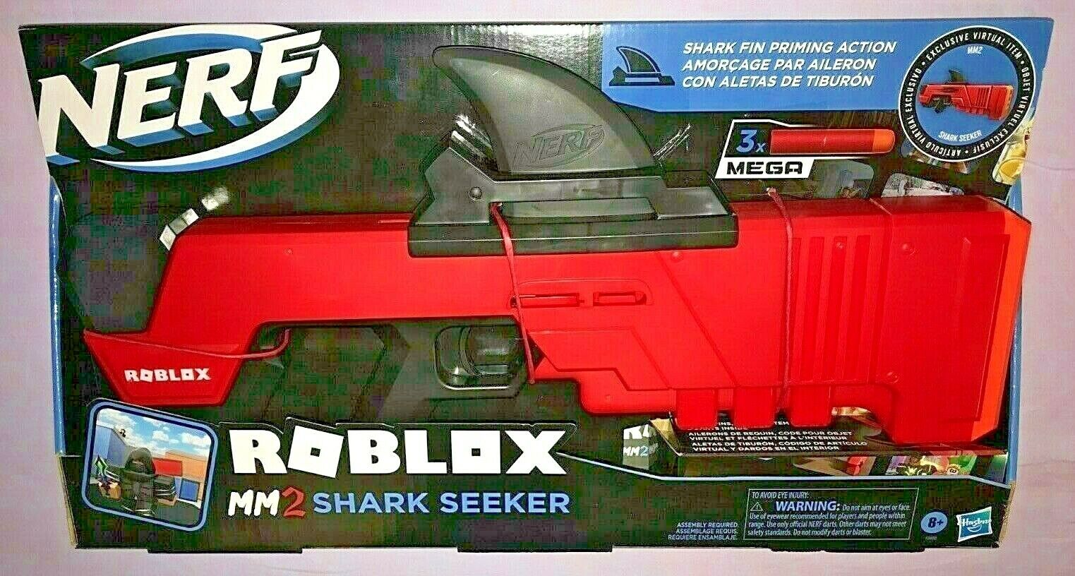 NERF ROBLOX MM2 SHARK SEEKER + BOXY BUSTER + BOOM STRIKE + PLASMA RAY +  CODES