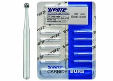 SS WHITE Dental Surgical Carbide Burs FG 4L Round Burs 10/PACK (multiple qty)