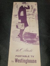 1950's Westinghouse Portable Television Advertising Brochure, Owners booklet