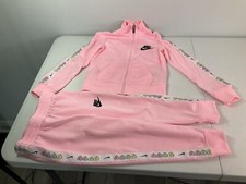 NIKE Pink Girl  s Full Zip Running Jacket/Pants. Size 3-4 Yr. Excellent Condition