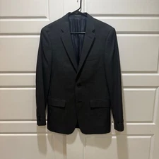 John Varvatos Blazer Sport Coat Modern Fit Gray Wool Blend 38R