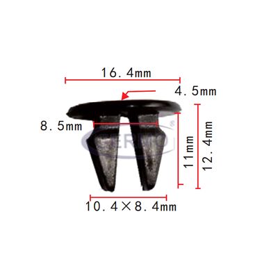 10 x Befestigungs-Clip Klammer für  Hyundai 8684822000 Accent Elantra Santa FE