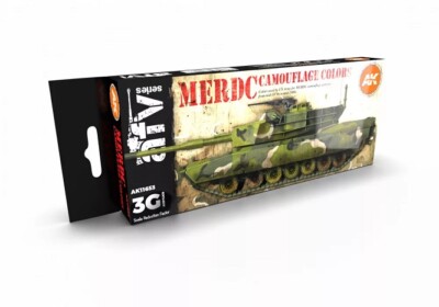 AK Interactive AK11653 - Merdc Camouflage Colors 3G 8x17ml  - Neu