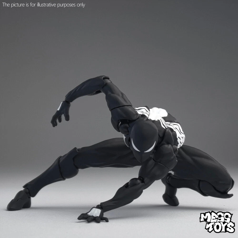 MESS TOYS Black Suit Neighbor Spider-Man Symbiote 1/12 Action Figure US STOCK image 11