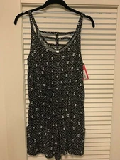 Xhiliration Black and White Romper