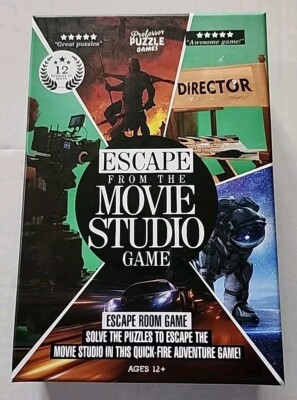 Escape From The Movie Studio Game Escape Room Game Professor Puzzle Games
