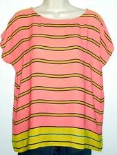 Ann Taylor LOFT Women's Size XS Short Sleeve Striped Pullover Top NWT