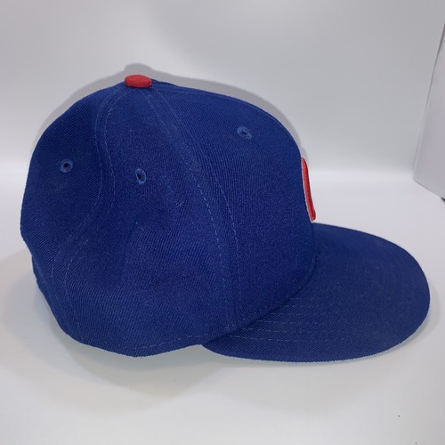 Chicago Cubs MLB New Era 59FIFTY Hat Cap Fitted Size 7 Royal Blue Baseball - Picture 5 of 8