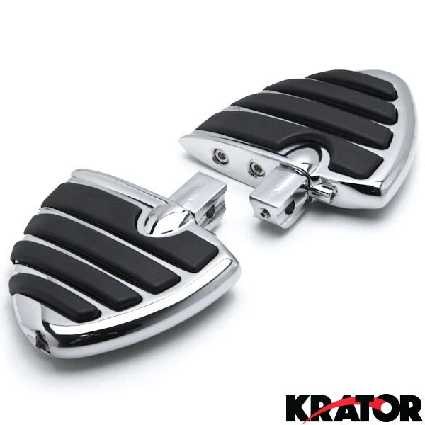 Reposapiés cromados para Kawasaki Vulcan 1500 1600 Mean Streak 02-2008 trasero Foto 2 de 3