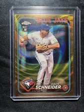 2024 Topps Chrome Davis Schneider Gold Wave RC 31/50